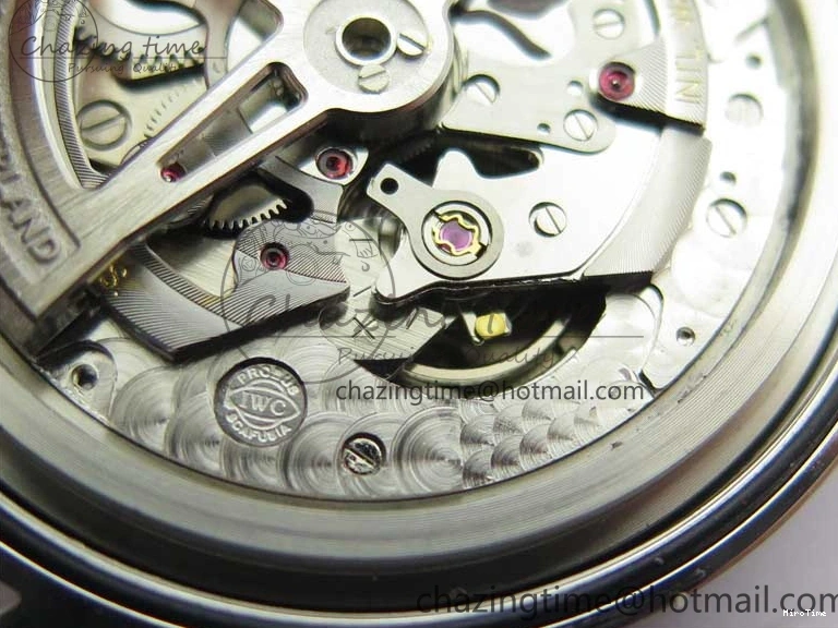 MIROTIME 0201 Original Portuguese IW358304 ZF 1:1 Best Edition SS White Dial RG Markers on Leather Strap A 7077